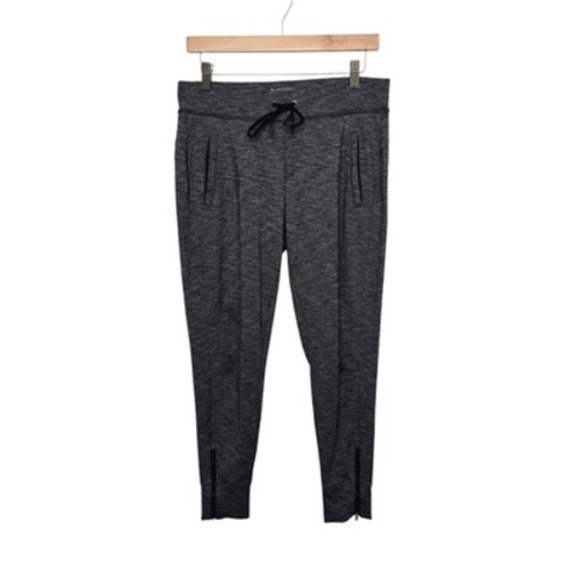 Athleta Pants Womens Small Gray Jogger Drawstring High Rise Stretch Zip Pocket - Picture 1 of 11